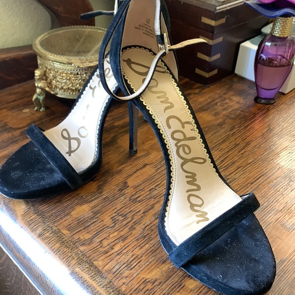 Sam Edelman Black 4 inch  hi heels Sandal - Picture 4 of 6